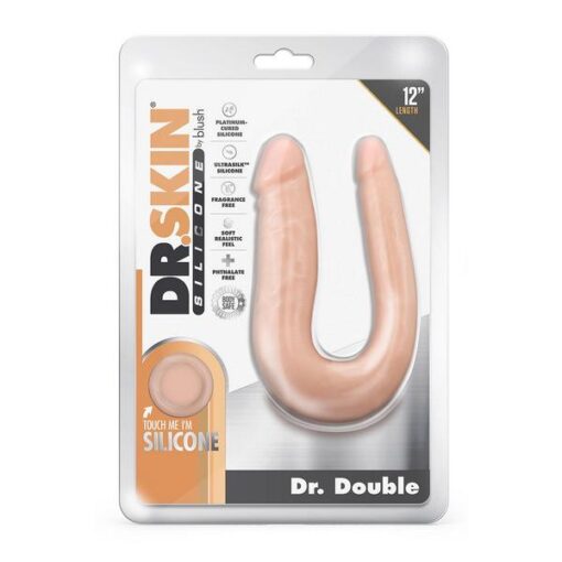 Dr. Skin Silicone Dr. Double 12" Dong Flesh
