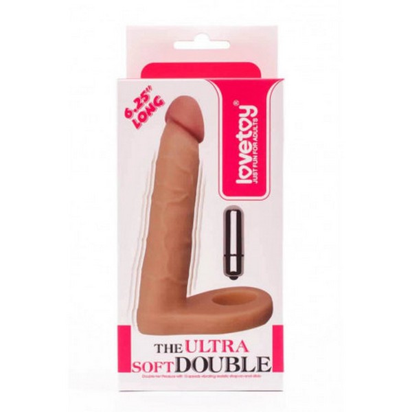 TPE vibrator s vibro metkom, 15,8 x 2,9 cm – Ultra Soft Double 2