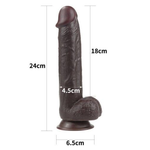 95-sliding-skin-dildo1 Dildo Sliding Skin Dual Layer Dong 24 cm